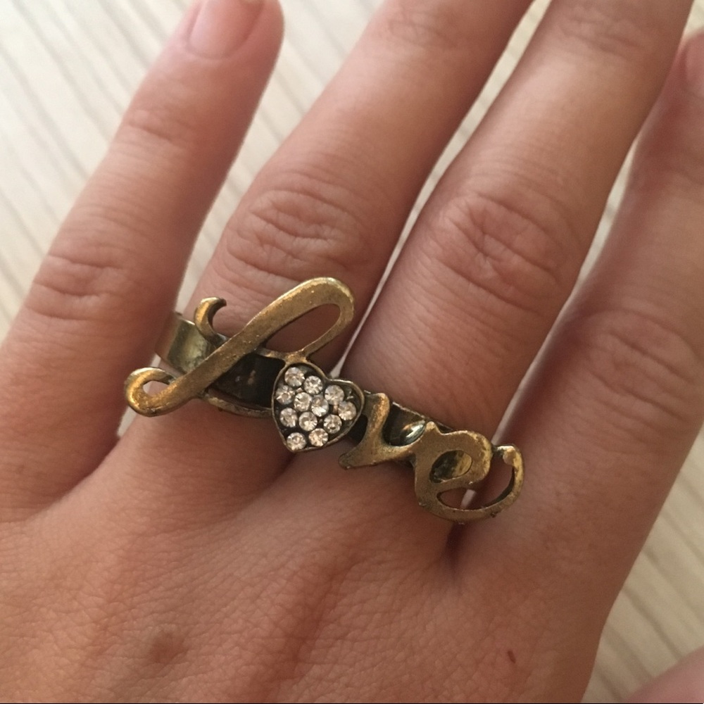 2 Finger LOVE Ring